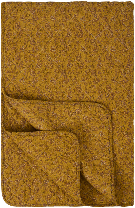 Ib Laursen torkkupeitto 130x180cm sinapinkeltainen