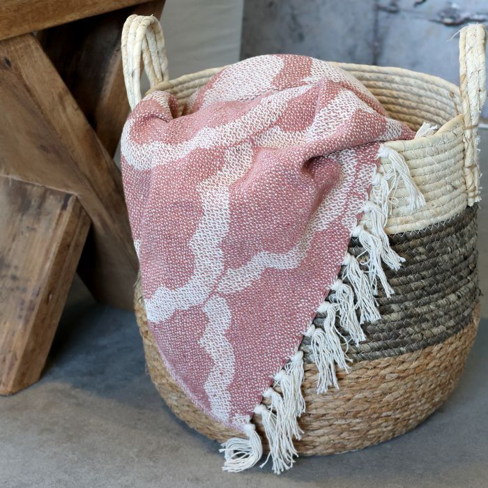 Chic Antique Aix torkkupeitto kudottu 130x150 cm