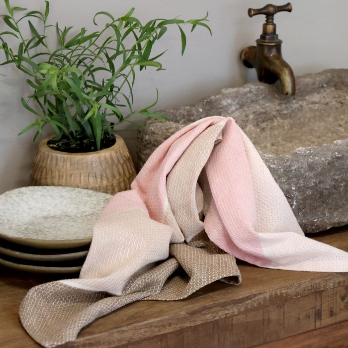 Chic Antique keittiöpyyhe, rose & latte