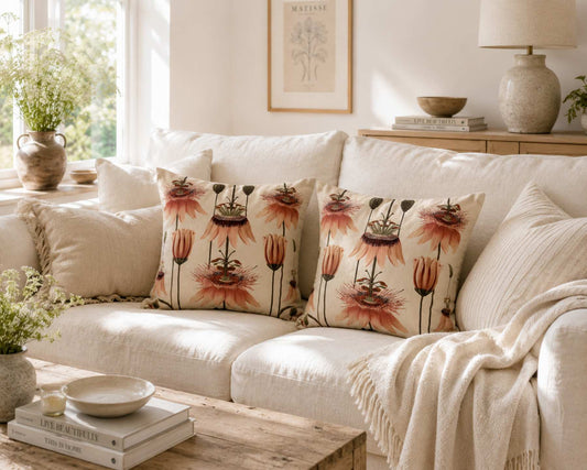 TULOSSA! VanillaFly tyynynpäällinen Botanical Stories sametti 50x50 cm