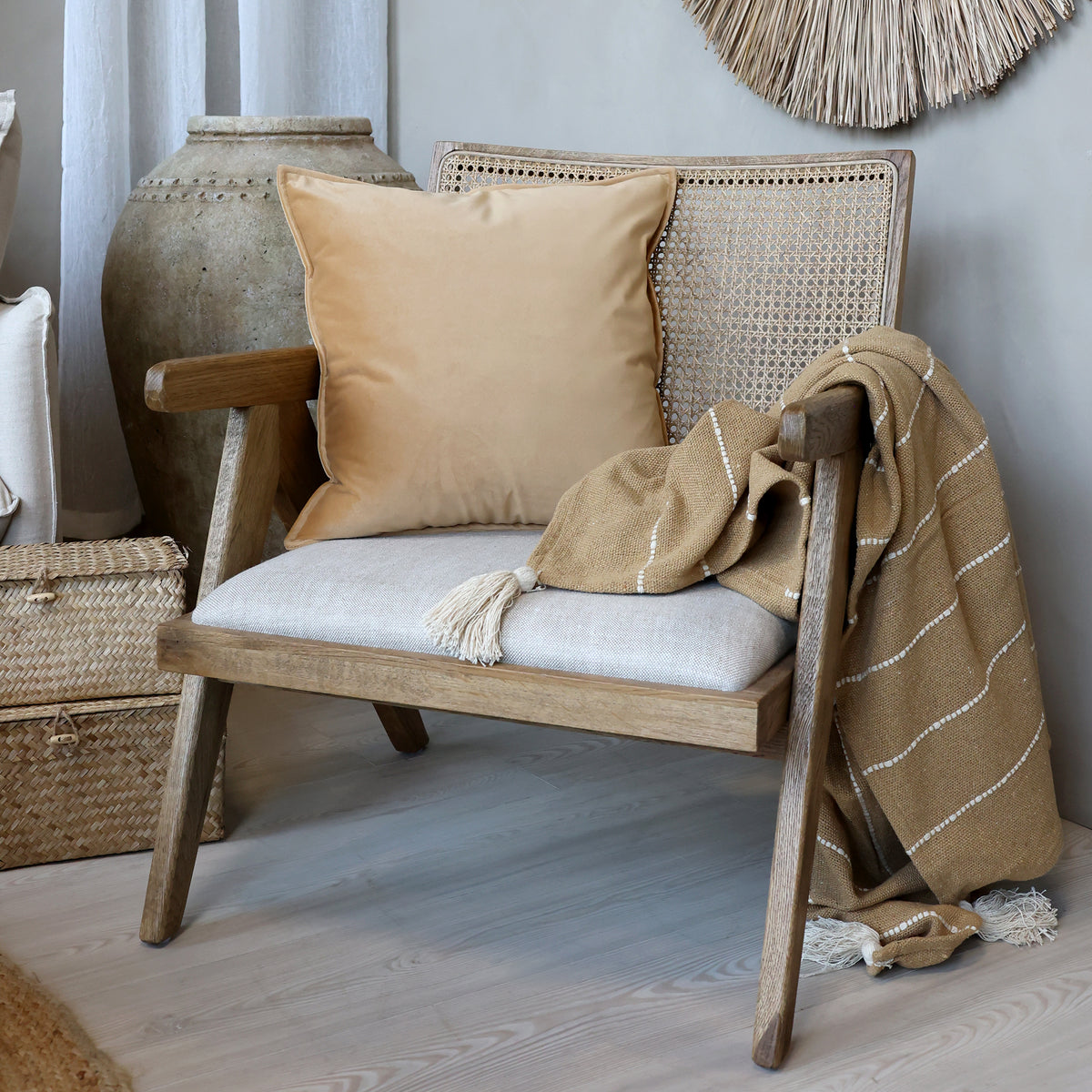 Chic Antique tyynynpäällinen Aix Honey 50x50 cm