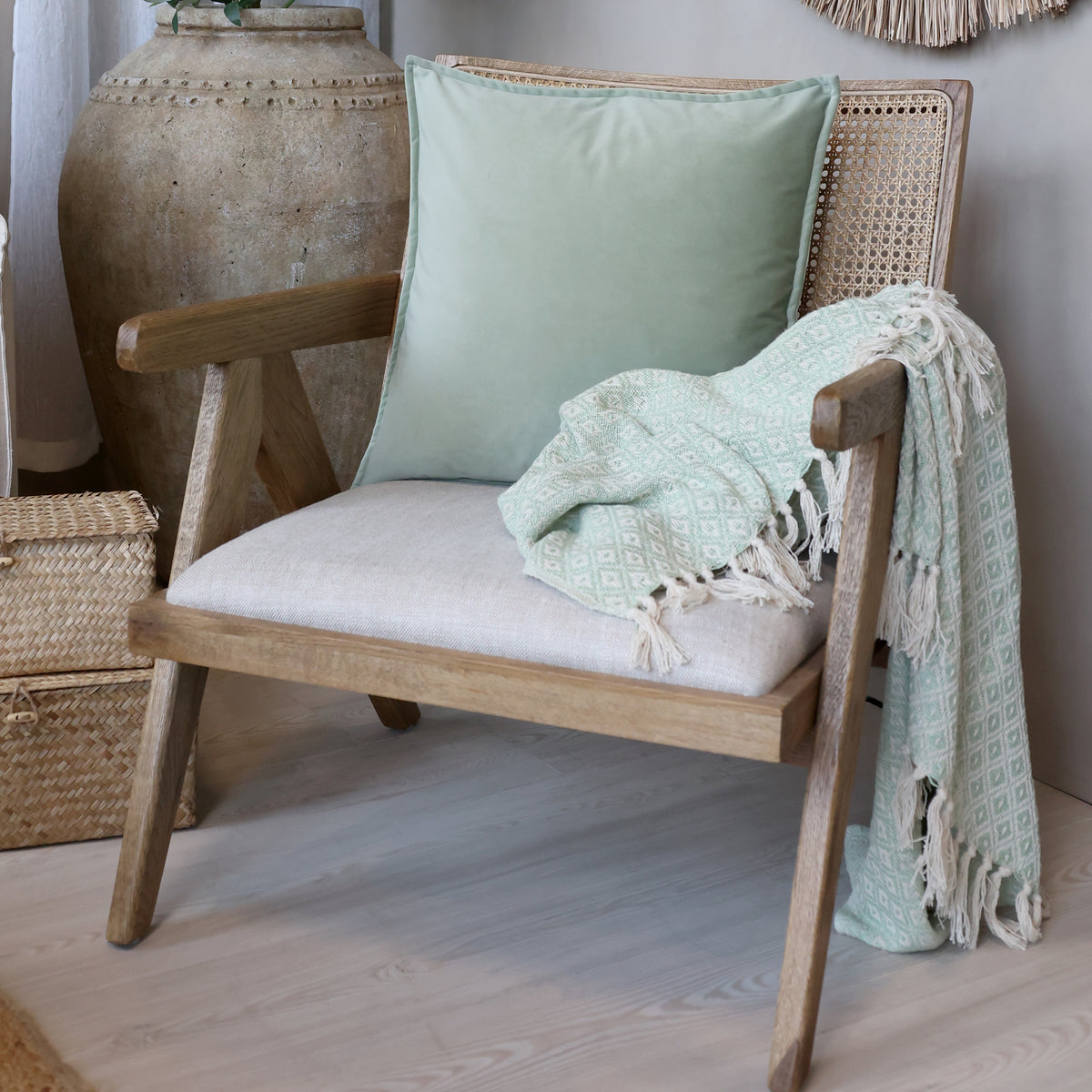 Chic Antique tyynynpäällinen Aix Verte 50x50 cm