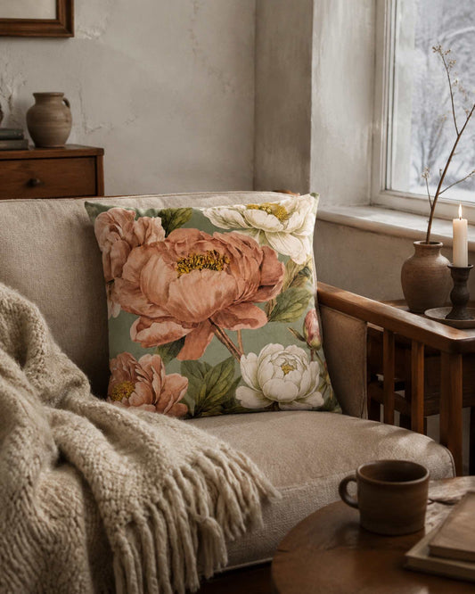 TULOSSA! VanillaFly tyynynpäällinen English Garden sametti 50x50 cm