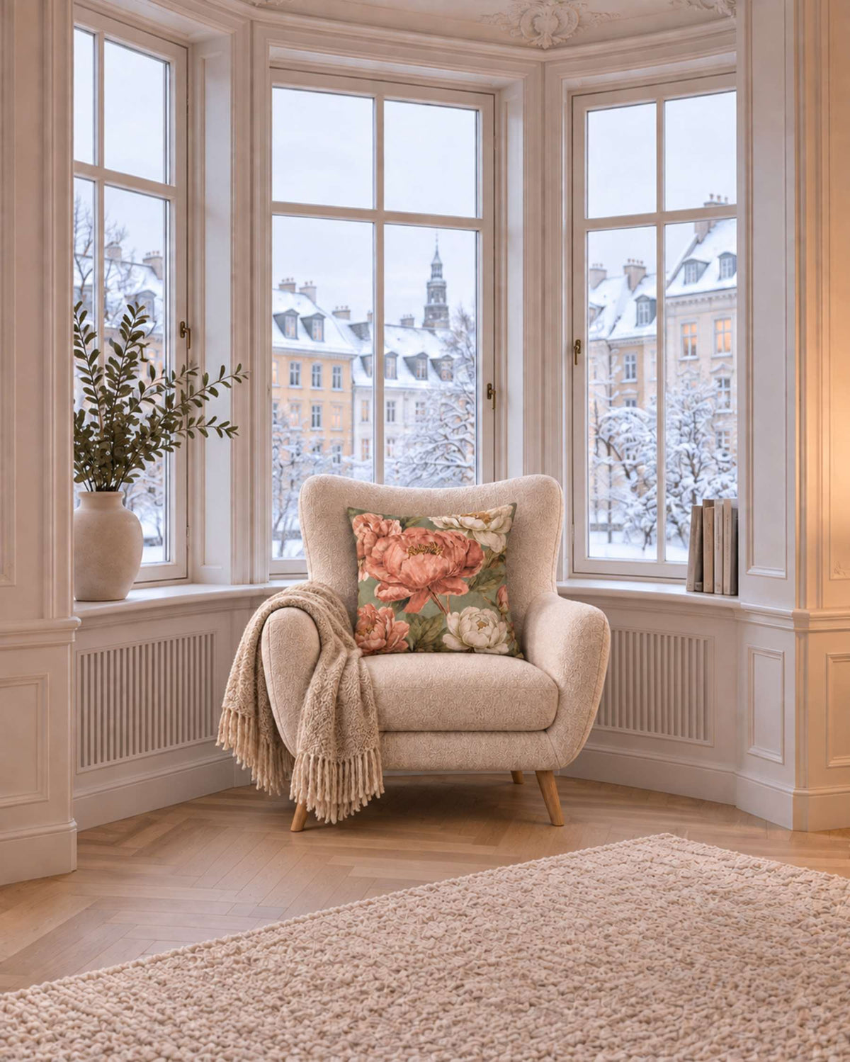 TULOSSA! VanillaFly tyynynpäällinen English Garden sametti 50x50 cm