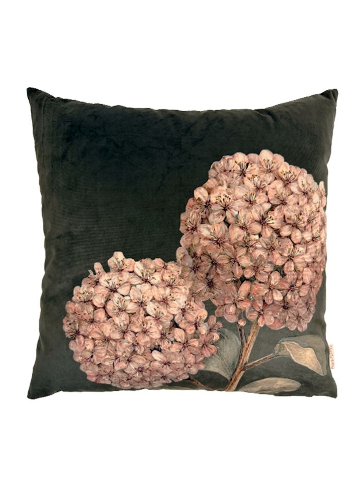 VanillaFly tyynynpäällinen Hydrangea Belle sametti 50x50 cm