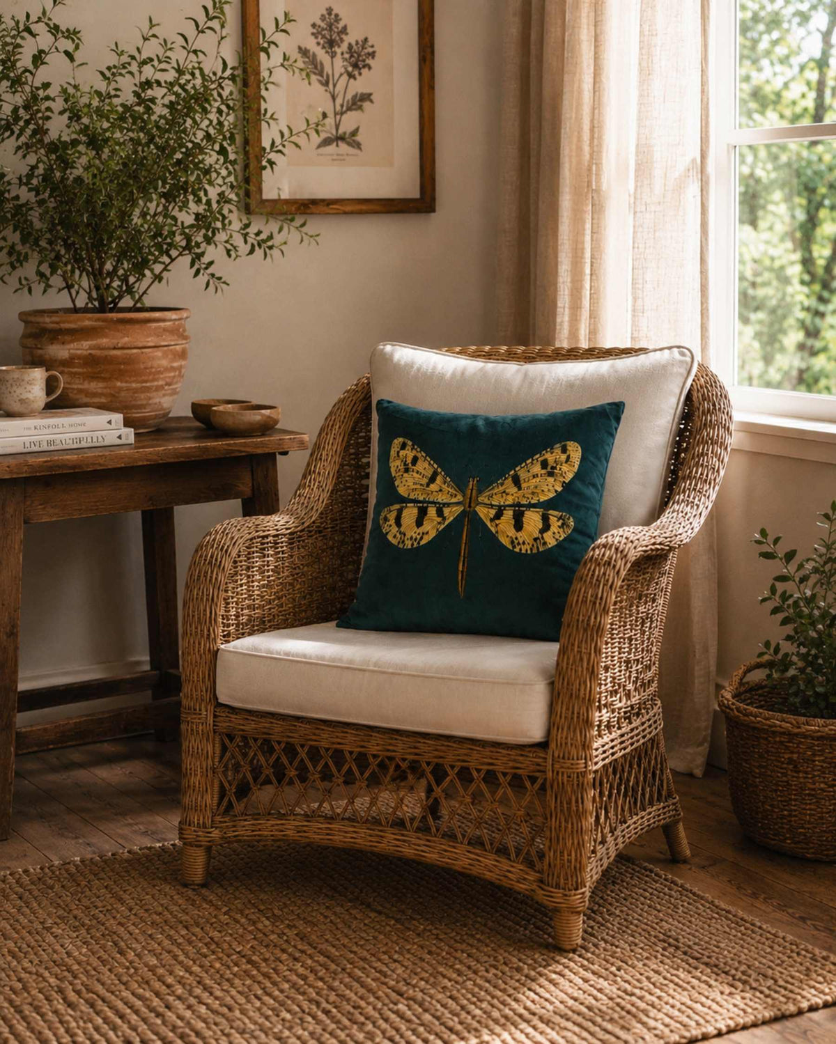 TULOSSA! VanillaFly tyynynpäällinen Belle Butterfly sametti 50x50 cm